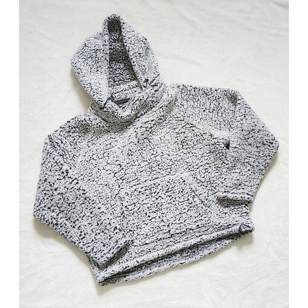 VS PINK: gray sherpa pullover